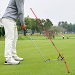 Golfo svingo treniruoklis, lazdelės laikiklis, dovana vyrams, moterims, taisyklinga laikysena, aksesuarai, pagalbinis