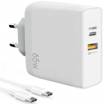 65W USB-C įkroviklis - e.F.Connection - 2-in-1 - PD 33W - QC 3.0 - 1m laidas