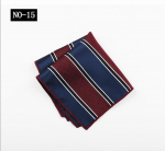 Ki&scaron;eninė nosinė Vyri&scaron;ka verslo dryžuota žalia ruda auk&scaron;tos klasės vestuvių ceremonijos nosinė maža kvadratinė nosinė