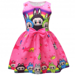 Vaiki&scaron;ka mergaičių anime animacinio elfo ra&scaron;to berankovė su kaspinu kasdienė vakarėlio princesės suknelė 110cm