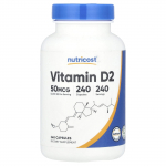 Vitaminas D2, 50 mcg (2 000 TV), 240 kapsulių