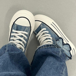 Mada 2025 Užvarstomi Moteri&scaron;ki Auk&scaron;takulniai Platforminiai Džinsiniai Batai Pavasariui Rudeniui Kasdieniam Ne&scaron;iojimui Laisvalaikio Auk&scaron;tos Vir&scaron;utinės Dalies Batai 40