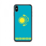 iPhone dėklas - Kazachstanas - XS Max - Oficiali vėliava - Lankstus - Daugiaspalvis