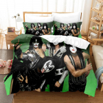 Kiss Rokas Grupė Muzika 3D Antklodės Užvalkalas Patalių Komplektas Poliesterio Pagalvių Užvalkalai Antklodės Užvalkalas Mada Namų Dekoras Dovana Viengulis Karalius Karalienė 200x200cm 3pcs