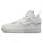 Nike Air Force 1 Mid React Summit White Vyri&scaron;ki sportbačiai Grey-Fog Barely-Grape DQ1872-101 44.5