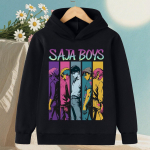 KPop Demonų medžiotojas Saja Berniukai Animaciniai Mergaitės Berniukas &Scaron;iltas Vaiki&scaron;kas Kengūros tipo Džemperis Korėjieti&scaron;ko stiliaus Mada Kasdieniai Vir&scaron;utiniai drabužiai Kasdieniai Drabužiai 130 cm