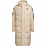 Adidas Ilgas Pūkinis Patogus Laisvalaikio Universalus Ilgas &Scaron;iltas Pūkinis Striukė Unisex Vir&scaron;utinis Drabužis &Scaron;viesiai Rudas JM9151 2XS