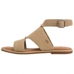 UGG Delray Odiniai Atvirais Pir&scaron;tais Senovinio Stiliaus &Scaron;lepetės Moteri&scaron;kos Basutės Ruda 1167453-MDSD 38