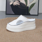 Madingi 7CM 11CM platforminiai sportbačiai moterims Įsispiriami platforminiai &scaron;lepetės &scaron;lepetės flip-flop moteri&scaron;ki laisvalaikio batai plei&scaron;tas kulnas moteri&scaron;ki vasariniai batai 34