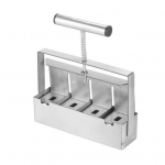 Ląstelių dirvožemio blokų gaminimo įrankis 4-ių/8-ių ląstelių aliuminio lydinio dirvožemio blokų forma rankinis dirvožemio blokavimo įrankis su sėklų smeigtukais sėklų daiginimo padėklui lauko augalams 4pcs