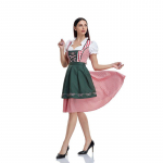 Nauja tradicinė suknelė Miuncheno Oktoberfest padavėjos kostiumas S tamsiai žalia spalva