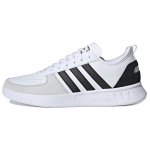 Adidas Court 80s Odinės Suede Neslystančios Patvarios Žemauk&scaron;tės Teniso Batai Vyri&scaron;ki Sportbačiai Juodos Baltos Pilkos FW2871 42⅔