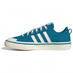 Adidas Originals Nizza Rf 74 Patogūs Paprasti Neslystantys Patvarūs Žemi Krosinio Riedlenčių Batai Unisex Sportbačiai Žali Balti Mėlyni HQ8566 36⅔