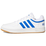 adidas Hoops 3.0 Low Balti Karali&scaron;kai Mėlyni Vyri&scaron;ki Sportbačiai Debesėlio Baltumo Su Guma GY5435 41⅓