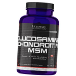Gliukozaminas Chondroitinas MSM, Glucosamine & Chondroitin & MSM, Ultimate Nutrition 90 tabl (03090002) 90tab