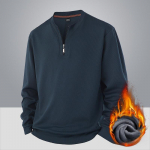 Vyri&scaron;kas pamink&scaron;tintas &scaron;iltas madingas universalus didelio dydžio sunkaus svorio megztinis, pagamintas i&scaron; mink&scaron;tos kokybės audinio, apvalios i&scaron;kirptės dizaino, laisvo, kasdienio sportinio stiliaus, ilgomis rankovėmis 8XL tamsiai mėlyna spalva