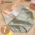 FitonTon Women's 7-Pack Seamless Pure Cotton Briefs XL