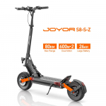 JOYOR S8-S-Z Elektrinis paspirtukas 10'' Bekelės padanga 48V/26AH Baterija 1200W Variklis 55KM/H Maksimalus greitis 80KM Nuvažiuojamas atstumas S8-Z-S juoda