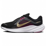 Nike Quest 5 Patogūs universalūs tinklelio neslystantys ilgaamžiai pralaidūs orui žemi treniruočių bėgimo bateliai moteri&scaron;ki kedai Juodi raudoni DD9291-009 38