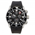 Edox CO-1 Chronograph Guminis dirželis Juodas ciferblatas Kvarcinis Nardytojo 10242-TIN-NIN 1000M Vyri&scaron;kas laikrodis juoda