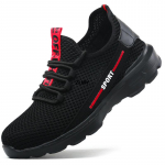 Kompozitiniai pir&scaron;tų apsaugos vyri&scaron;ki saugos batai atsparūs smūgiams ir dūriams, sportbačiai, izoliuoti darbo saugos batai vyrams, lengvi darbo batai, kvėpuojantys 44 juoda