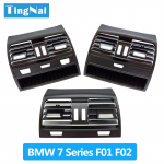 Vidinių durų galinių &scaron;viežio oro ventiliacijos grotelių i&scaron;leidimo angos dangtis, skirtas BMW 7 serijai F01 F02 730 735 740 Rear-Two Holes