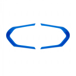 Raudona arba mėlyna, skirta BMW F20 F22 F21 F30 F32 F33 F36 F06 F12 F13 X5 F15 X6 F16 M-Sport ABS Chrom vairo apdailos rėmo apdaila mėlyna