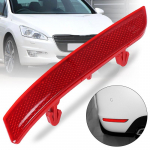 Galinio buferio at&scaron;vaito &scaron;viesos dangtelio apdaila Peugeot 508 2011 2012 2013 2014 m. Galinio buferio rūko žibintų juosta Įspėjamoji lemputė Be lemputės 1pc Left