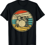 Būgnai Būgnininkas Grupė Būgnų Komplektas Retro Vintage Būgnų Komplektas 70-ųjų 80-ųjų Mar&scaron;kinėliai XXXXXL įvairiaspalvis