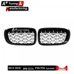 BMW X3/X4 F25/F26 (2014-2018 m) Juodas žvaigždėtas dangus galvanizuotos grotelės
