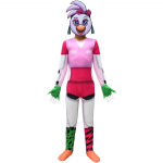 Merginos Fnaf Rožinio Pauk&scaron;čio Spausdinimo Kombinezonas Kaukė Pir&scaron;tinės Apranga Vaikams Kalėdos Helovinas Cosplay Apsirengimo Kostiumas 120cm rožinė