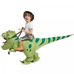 Naujas kar&scaron;tas i&scaron;pardavimas Juokingas vaikų suaugusiųjų pripučiamas jodinėjimas žalias dinozauras, cosplay kostiumas vaikams puo&scaron;ni suknelė Helovino &scaron;ventės teminis vakarėlis One Size