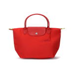 Longchamp Le Pliage Vir&scaron;utinis užtrauktukas, siuvinėtas logotipas, krep&scaron;ys-tote, mažas, moteri&scaron;ki rankinukai, pomidorų raudonumo 1621919P83 Tomato red