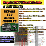 5 vnt. ECU taisymo el. knygos, pilnas rinkinys, studijų vadovas PDF formatu, ECU modulių perprogramavimo kursas dirbtuvėms, automobiliams, sunkvežimiams, diagnostikos pagalbininkas Diesel Electronics