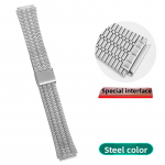 18 mm metalinė apyrankė Casio mažam kvadratiniam A158W A159W F91 modifikuotam, vientiso nerūdijančio plieno laikrodžio dirželis vyrams, vandeniui atsparus laikrodžio dirželis 18mm