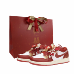 Jordan Air Jordan 1 Love Forever Amortizacija, Atsparūs dilimui žemi krep&scaron;inio bateliai Moteri&scaron;ki Raudoni FJ3465-160(Team900--SBOX) 38.5