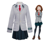 Mano herojaus akademijos cosplay uniforma, Green Valley Yujiu cos mokyklos uniforma cos uniforma M gray