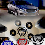 4 vnt. Jaguar lengvojo lydinio ratlankių centriniai dangteliai 59 mm juoda