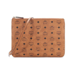 MCM konjako spalvos Visetos odinė užtrauktuku užsegama delninė su rie&scaron;o dirželiu kasdieniam naudojimui Basic Set (Bag+Dust Bag)