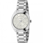 Gucci YA142504 Deimantinis moteri&scaron;kas laikrodis 29mm sidabras