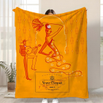 V-Veuve ClicquotS ART Pledas Vaikams draugi&scaron;kas flanelinis pledas Mink&scaron;tas &scaron;iltas antistatinis skalbiamas visų sezonų 150x200cm