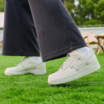 Moterų sportbačiai Nike Air Force 1 '07 LX CN Sail Gold Mini Swooshes (Moteri&scaron;kas) Buras/Buras-Metalinis auksas 38 gray