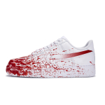 Nike Air Force 1 Slip Resistant Abrasion Resistant Low top Skateboard Shoes Men's White Red CW2288-111(Team171-) 42.5 white