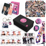 StrayKids karma Dovanų dėžutė Stovinti figūrėlė Lipdukas Mini kortelė Virvelės rinkinys Kalėdinė dovana DOIT MAX IDENT