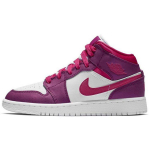 Jordan Air Jordan 1 vidutinio auk&scaron;čio krep&scaron;inio batai Balti Violetiniai Unisex 555112-661 38.5 pink