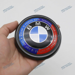 3D ABS Chromo Sidabrinis Blizgus Juodas Galinės Bagažinės Ženklelis Emblema Su Pagrindu BMW Mėlynai Baltam Logotipui X5 E70 F15 X4 F26 X6 E71 F16 F25 X3-F25