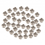 100 vnt senovinių moliūgų palaidų karoliukų karolių apyrankės tarpiklis &bdquo;pasidaryk pats&ldquo; 10x8mm sidabras