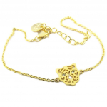 7bis [P8238] - Bracelet artisanal 'Tigre' dor&eacute; - 10x9 mm auksas