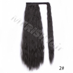 Ilgi afro garbanoti sintetiniai rai&scaron;teliai suri&scaron;ti į uodegą Moteri&scaron;ki plaukų priauginimai, kar&scaron;čiui atsparūs