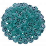 20 vnt 10 mm kar&scaron;to &scaron;tampavimo skaidrūs &scaron;ypsenos karoliukai &scaron;ypsenėlių karoliukai i&scaron;rai&scaron;kingi karoliukai &bdquo;pasidaryk pats&ldquo; amatai, papuo&scaron;alų kūrimas aero mėlyna spalva